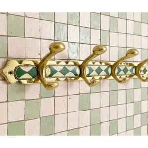 Wholesale Handmade Golden Brass Made Strong <b>Wall</b> Coat Hooks Hangers Reusable Utility Hat Bags <b>Clothes</b> Heavy Duty Hooks & Hangers - Product Image 6