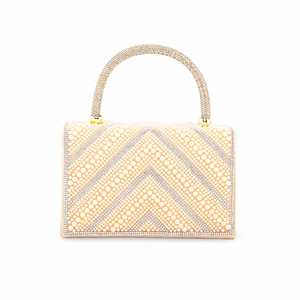 กระเป๋าคลัทช์เจ้าสาวสำหรับผู้หญิง แชมเปญ 500 กรัม P24366 - Product Image 1