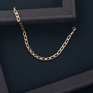 Cadena de Oro Sólido de 14K Chapada en Oro, Estilo Cubano Vintage, 5MM, para Hombre y Mujer, Regalo, Joyería de Moda - Product Image 3