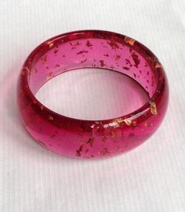 Resin <b>Bangle</b> <b>Bracelet</b> With Floral Inlay Design Handmade Fashion Jewelry Accessory For Gift Suppliers - Product Image 1
