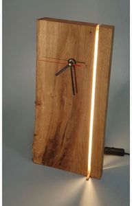 Reloj de Pared de Madera Moderno Hecho a Mano con Números Romanos, Diseño Tallado, Movimiento de Cuarzo, Forma Redonda, Decoración Colgante para Sala de Estar - Product Image 2