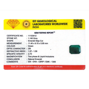 Natural Zambian Emerald 5.7 Carat Loose Gemstone Emerald Cut for Fine Jewelry - Product Image 4