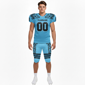 Nouveauté 2026 – Uniforme de football américain 100 % polyester sublimé, unisexe, manches courtes, léger, respirant, couleur personnalisable - Product Image 1