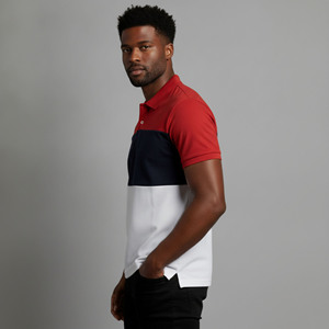 Polo personalizado para hombre, 100% algodón tejido, corte regular, manga corta, logotipo impreso por transferencia térmica, estilo hip hop. - Product Image 6