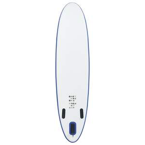 Ensemble de planche à pagaie gonflable bleue et blanche, accessoire de planche de surf SUP - Product Image 4