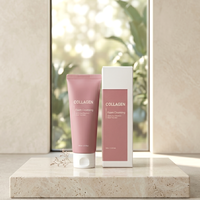Crème Nettoyante au Collagène MEGAPICK 100ml Hydratation Profonde du Visage Éclaircissante OEM/ODM Marque Privée Anti-Âge Tous Types de Peau Adultes