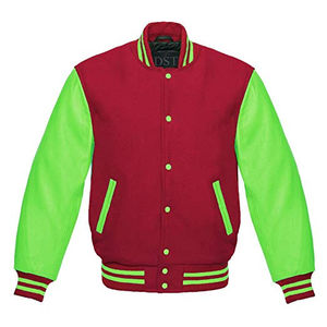 Meilleure vente sur mesure Letterman Top Baseball doudoune veste haute laine cuir manches Stand nouveauté approvisionnement en gros - Product Image 6