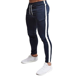Design Your Custom Joggers <b>Trousers</b> for Men Polyester Cotton Fabric Breathable <b>Drawstring</b> Closure Lightweight - Product Image 1
