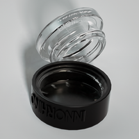 Pot carré en verre de 5 ml résistant aux enfants pour concentrés, échantillons cosmétiques, contenants de dab, avec couvercle à vis en plastique, pour crème de soin en vrac