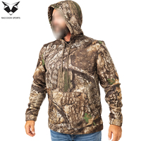 Hoodie Berburu Outdoor Tahan Air Lengan Panjang Cetak 2026, Nyaman, Mudah Dipakai, Layanan OEM ODM, Awet, untuk Dewasa