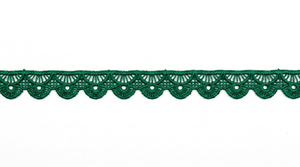 Ruban de dentelle guipure florale verte 10 mm, écologique, de luxe, personnalisable, 20 mètres, pour bandeaux, vêtements pour enfants, cadeaux et artisanat - Product Image 3