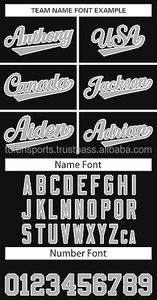 Camiseta de Béisbol Negra Personalizada para Hombre, Nombre del Equipo 00, Impresión Sublimada, Malla Transpirable, Manga Corta, Cierre de Botones - Product Image 5