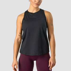 Women High Collar Design <b>Tank</b> <b>Top</b> Y Back Design <b>Loose</b> Fit Curved Hem Summer Arrival Workout Gym Yoga Plus Size <b>Tank</b> <b>Top</b> - Product Image 1