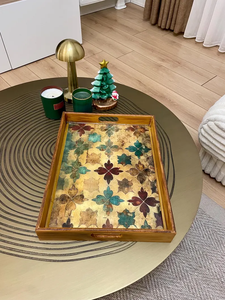 Handmade Serving <b>Tray</b> | <b>Decorative</b> Wooden <b>Tray</b> With Handles - Product Image 3