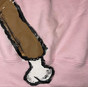 Sweat-shirt à capuche rose personnalisé avec logo, streetwear pour homme, sweat-shirt à capuche vintage avec imprimé graphique, sweat-shirt en molleton de coton lourd - Product Image 6