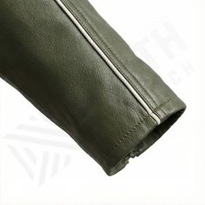 แจ็คเก็ตหนังแท้สำหรับขี่มอเตอร์ไซค์คุณภาพดีที่สุดสำหรับผู้ชาย รุ่นใหม่ล่าสุดสำหรับฤดูหนาว พร้อมแผ่นป้องกันที่ถอดออกได้ สามารถสั่งทำได้ - Product Image 6