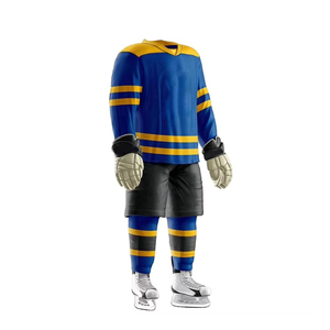 Uniformes Personalizados para Equipos de Hockey sobre Hielo, 100% Poliéster, Pedidos al por Mayor de Fábrica, Fabricante OEM ODM - Product Image 2