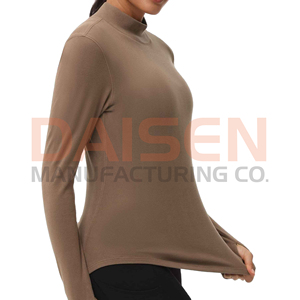 Women Equestrian <b>Base</b> <b>Layer</b> Custom <b>Long</b> <b>Sleeve</b> Outdoor Sports Breathable Quick Dry Horse Riding Shirt OEM Supply - Product Image 2