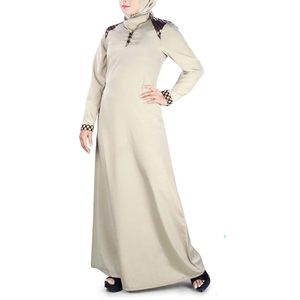 Vestidos Abaya para Mujer, Hijab, Elegantes, Moda Musulmana, Cuello Cuadrado, Casuales, Holgados, Plisados, Tallas Grandes, Largos hasta el Suelo, Transpirables - Product Image 1
