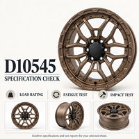 Jantes forgées en aluminium concaves à 16 branches, finition bronze satiné + enjoliveur noir, 18-22 pouces, 5x112 5x120 5x130 pour Audi Mercedes