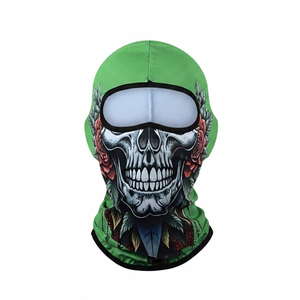 Cagoule de ski unisexe à imprimé numérique tête de mort, broderie machine, en polyester respirant et imperméable pour adulte - Product Image 2