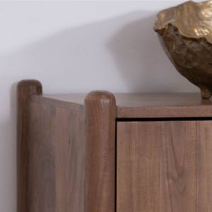 Vandana Crystal Origin solid acacia wood <b>sideboard</b> with 4 doors and a cle - Product Image 3