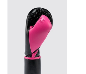 ถุงมือชกมวย Personalized Fly Superloop Pro X2 สีดำชมพู หนังวัวแท้ สำหรับฝึกซ้อมซานด้า สายรัดข้อมือปรับได้แบบตะขอเกี่ยว - Product Image 3