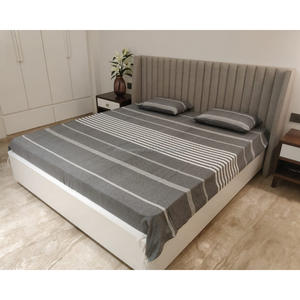 Nouvelle arrivée Handloom draps à rayures durables draps indiens abordables tissés à la main 100% coton couvre-lit - Product Image 5