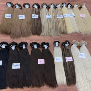 SUPER OFERTA Extensiones de cabello de queratina en colores surtidos tipo piano, puntas planas y en U, listas para enviar, color personalizable, cabello humano vietnamita - Product Image 3