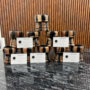 Quemador de incienso árabe hecho a mano de lujo resina epoxi y quemador Bakhoor de madera para fragancia casera Oud Bakhour para rituales religiosos - Product Image 4