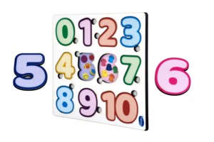 Toysaga Rompecabezas de Números de Madera 0-10 Juguete Educativo para Niños de 2 a 4 Años Unisex - Product Image 1