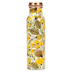 Handmade 100% Pure <b>Copper</b> Leak-Proof Water Bottle with <b>Screw</b>-On Lid Eco-Friendly & Dishwasher Safe for Back to School - Product Image 4