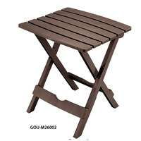 Table d'appoint pliante moderne en bois massif pour l'extérieur, avec design imperméable et fonction de transport facile, idéale pour la cour et la ferme