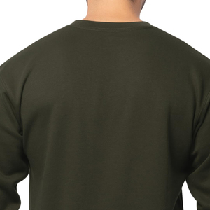 Sudadera con capucha básica de algodón mezclado para hombre, informal, de color sólido, transpirable, con logo y diseño personalizados. - Product Image 3