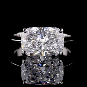 Anillo de Compromiso Solitario con Corte Brillante de 5.00 Ct, Chapado en Oro de 14K, con Certificado IGI, Anillo de Lujo para Mujer, Clásico - Product Image 3