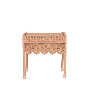 Handwoven Rattan Kids <b>Bedside</b> <b>Table</b> Natural Wicker Nursery <b>Stool</b> Bedroom Entryway Decorative Furniture Handmade OEM ODM Factory - Product Image 3