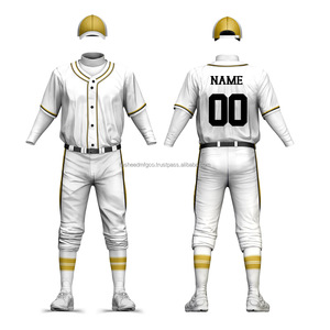 Uniforme de béisbol para hombre, conjunto completo, logotipo personalizado, sublimación, pantalones de Jersey impresos, secado rápido, transpirable, equipo OEM - Product Image 2
