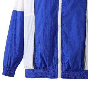 เสื้อแจ็คเก็ตกันลมซิกมา รอยัลบลู ไวท์ ฟูลซิป ผ้าโพลีเอสเตอร์กันน้ำ มีฮู้ด กระเป๋าหน้า ลายพิมพ์ ไซส์พลัส - Product Image 4