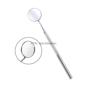 Espejo Dental con Mango de Acero Inoxidable, Manual, 6.5 Pulgadas, Espejo Bucal Profesional para Dentistas, Alta Calidad, Certificado CE, Inspección Oral - Product Image 1