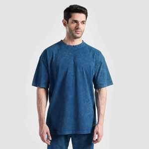 Últimas Camisetas de Cuello Redondo Holgadas y Extra Grandes para Hombre 2026 en Venta al por Mayor, Camisetas Holgadas 100% Algodón a Precio de Mayoreo - Product Image 3