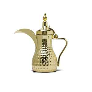 Cafetera Árabe de Lujo Dallah, Hecha a Mano en Latón y Acero Inoxidable, Tetera Tradicional de Oriente Medio, Elegante Decoración para el Hogar y la Cocina - Product Image 3