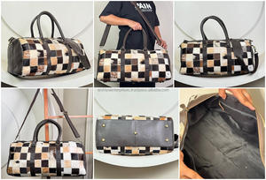 กระเป๋าเดินทางหนังวัวแบบเย็บปะติดกลางแจ้งกระเป๋าใส่สูทธุรกิจกระเป๋าเดินทางสไตล์หรูหรา - Product Image 4