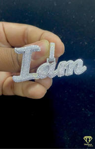 Collier pendentif de luxe « IAM » Hip Hop, bijoux personnalisés, fabricant et fournisseur en gros - Product Image 3