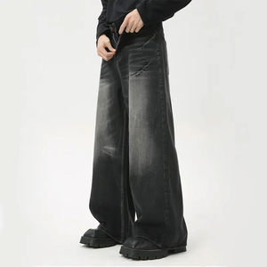 Dernier design, service OEM, pantalon en jean large pour homme, lavé, confortable, qualité supérieure, coupe classique, respirant, mode personnalisée - Product Image 3