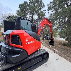 รถขุดขนาดเล็ก Kubota KX080-5 มือสอง น้ำหนักใช้งานจริง ชิ้นส่วนหลัก อุปกรณ์ก่อสร้างสำหรับงานหนัก - Product Image 6