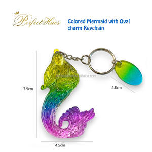 Grande idée cadeau souvenir porte-clés porte-clés sirène colorée - Product Image 3