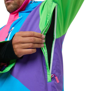 OEM ODM avec le meilleur prix, entièrement personnalisé, design unique à contraste de couleurs, nouvelle arrivée, veste de ski multi-panneaux isolée avec fermeture éclair - Product Image 6