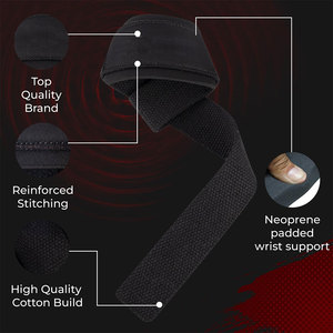 Bracelets de poignet personnalisés pour hommes et femmes, parfaits pour le crossfit, les séances d'entraînement de soulevé de terre, utilisation quotidienne, antidérapants. - Product Image 2