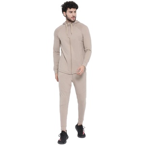 Ensemble de survêtement d'hiver 2 pièces pour hommes en mélange polyester/coton, coupe-vent, anti-transpiration, respirant, avec logo imprimé sur le devant - Product Image 3