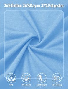 Men's Solid Color Quick Dry Polyester Sleeveless Tank Top O-Neck Casual Knitted Muscle <b>Vest</b> Light Blue - Product Image 5